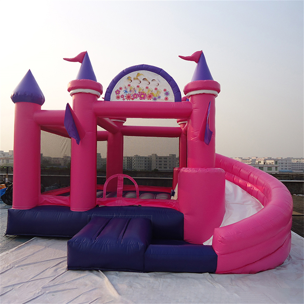 4x4m Pink PVC Trampolines inflatable bouncy castle Commercial pop up wedding jumping bouncer house with slide for sale
4x4m Pink PVC Trampolines inflatable bouncy castle Commercial pop up wedding jumping bouncer house with slide for sale