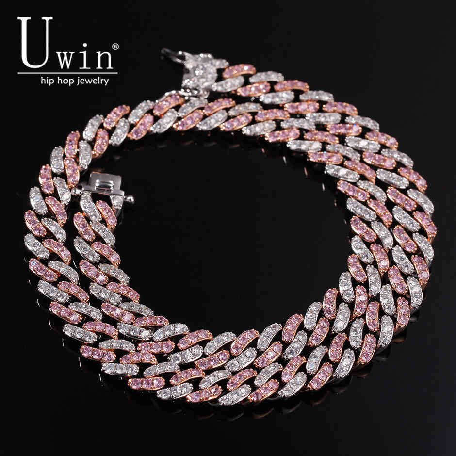 Uwin White & CZ Iced Out 9mm Cuban Chian Choker Women Necklace Gold Metal Men HipHop Jewelry For Gift X0509
Uwin White & CZ Iced Out 9mm Cuban Chian Choker Women Necklace Gold Metal Men HipHop Jewelry For Gift X0509
