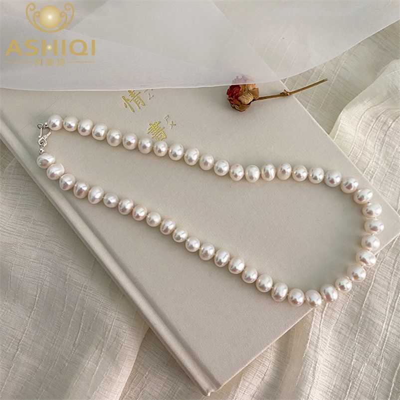 ASHIQI Natural Freshwater Pearl Necklace 925 Sterling Silver Button Jewelry for Women Fashion Personality Wedding Gift 220119
ASHIQI Natural Freshwater Pearl Necklace 925 Sterling Silver Button Jewelry for Women Fashion Personality Wedding Gift 220119