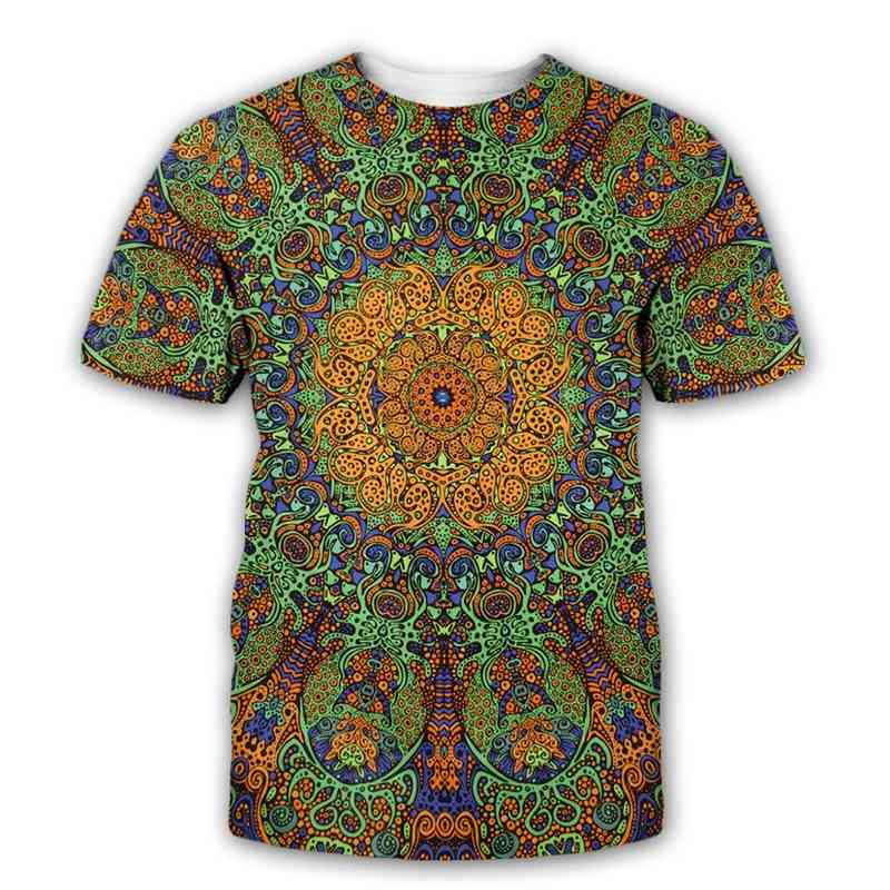 Fashion Trippy T-shirt Glow in the Dark 3D Psychedelic Printed Men Women Short Sleeves Summer Streetwear Casual T shirt 210629