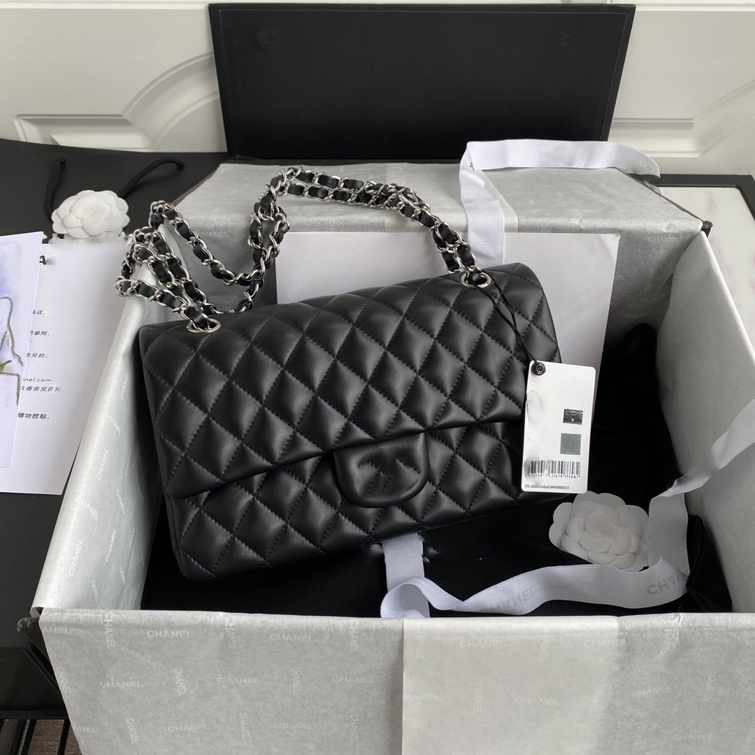 womans fashion classic Flap bag shoulder bags crossbody handbag hight quantity purse Genuine lambskin Leather Chain handbags with golden and silver Hardware 2.55, Black
womans fashion classic Flap bag shoulder bags crossbody handbag hight quantity purse Genuine lambskin Leather Chain handbags with golden and silver Hardware 2.55, Black