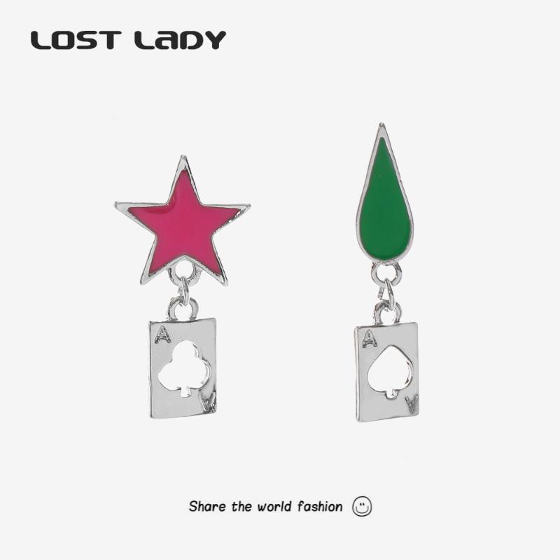 Dangle & Chandelier Lost Lady Creative Hollow Poker Drop Earrings Unusual Statement For Women Girls Party Jewelry Wholesale, Silver
Dangle & Chandelier Lost Lady Creative Hollow Poker Drop Earrings Unusual Statement For Women Girls Party Jewelry Wholesale, Silver