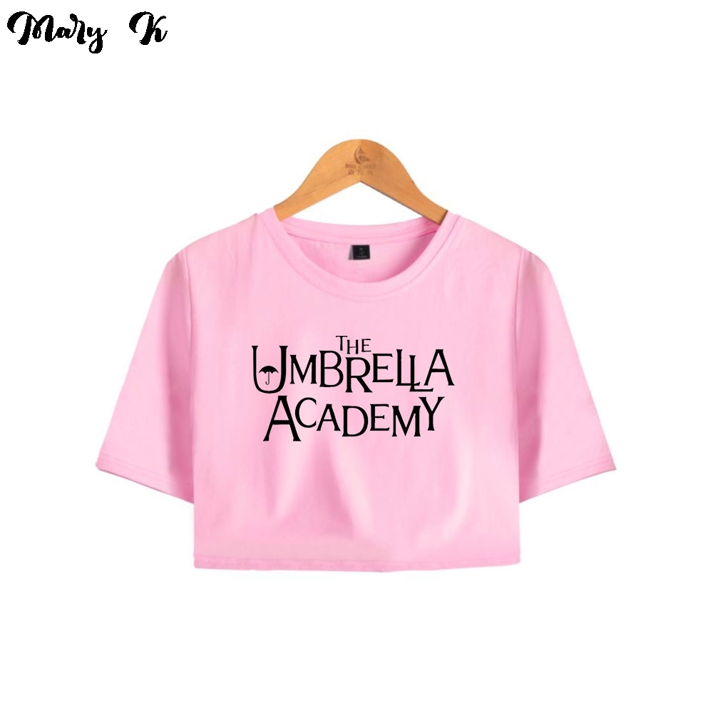 The Umbrella Academy Crop Top Exposed navel T-Shirt Oversize O-neck Tops Women Funny Tshirt 210302