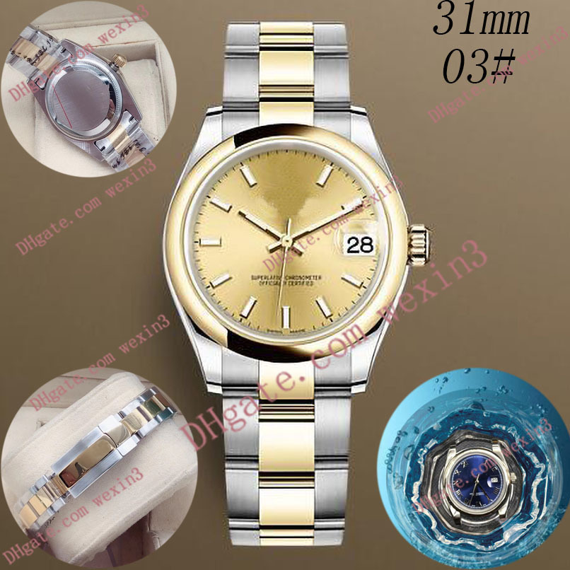 Deluxe Woman watch 31mm Mechanical automatic High Quality noctilucence yster flat wide band smooth montre de luxe 2813 Steel Waterproof Watches, 01
Deluxe Woman watch 31mm Mechanical automatic High Quality noctilucence yster flat wide band smooth montre de luxe 2813 Steel Waterproof Watches, 01