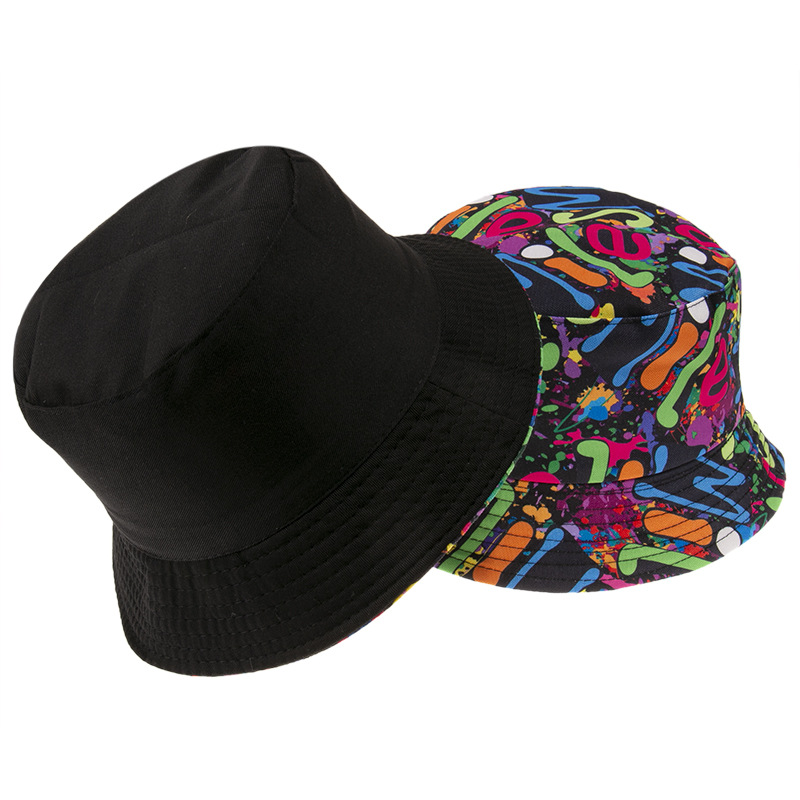 Bucket Hat Womens New Smile Color Graffiti Bucket Hat European and American Personalized Color Hip Hop Duplex Printing Sun Hat No. 1
Bucket Hat Womens New Smile Color Graffiti Bucket Hat European and American Personalized Color Hip Hop Duplex Printing Sun Hat No. 1