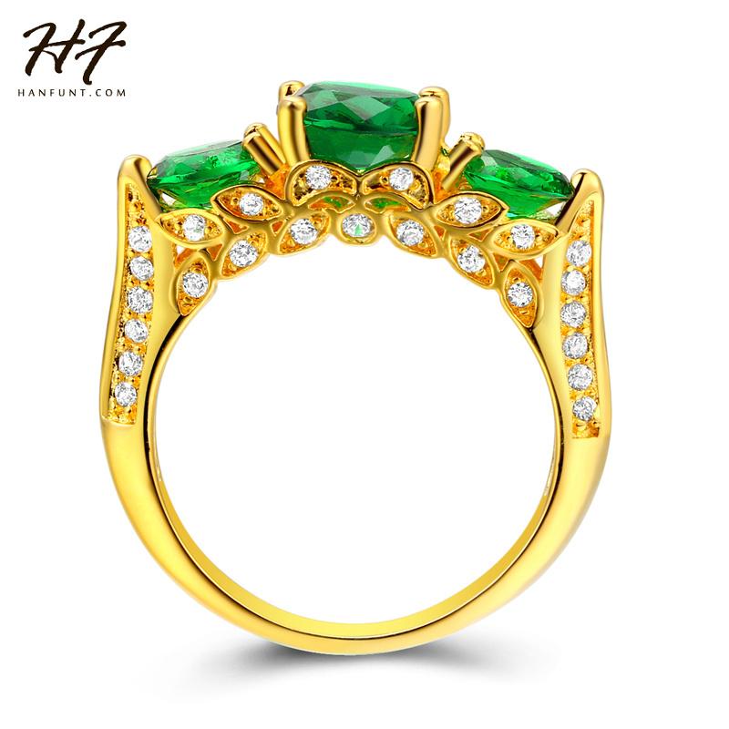 Cluster Rings Luxury Fashion Yellow Gold-color 3 Green CZ Crystals Engagement Jewelry For Wemon Sale R625, Golden;silver
Cluster Rings Luxury Fashion Yellow Gold-color 3 Green CZ Crystals Engagement Jewelry For Wemon Sale R625, Golden;silver