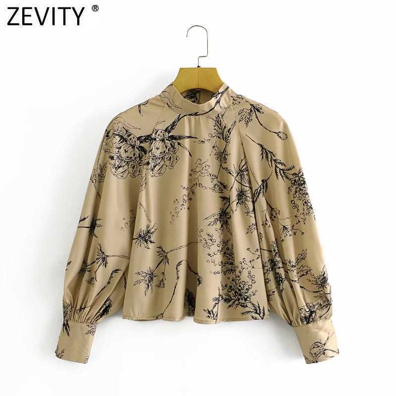 Zevity Women Vintage Stand Collar Flower Print Smock Blouse Ladies Business Shirt Chic Femme Back Buttons Blusas Tops LS7500 210603, Aazz ls7500
Zevity Women Vintage Stand Collar Flower Print Smock Blouse Ladies Business Shirt Chic Femme Back Buttons Blusas Tops LS7500 210603, Aazz ls7500