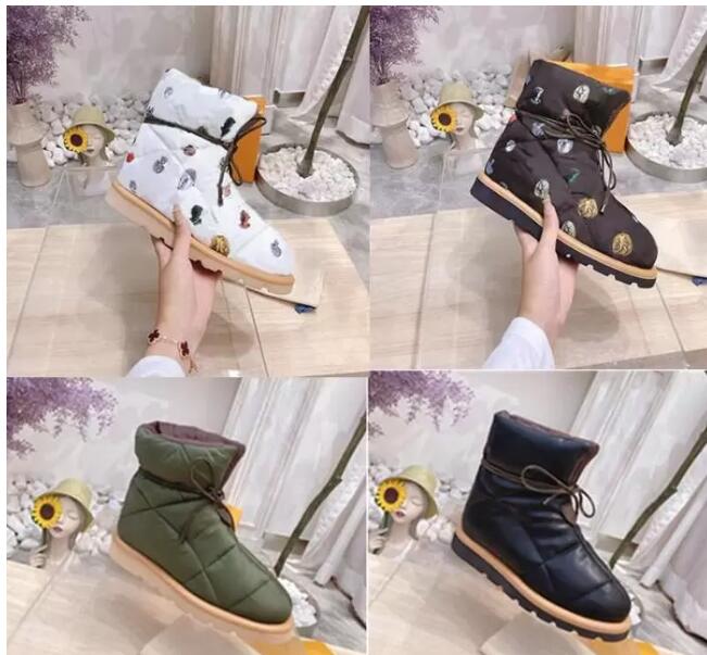 High quality famous luxury designer camping boots fashion short boot women winter snow bootss flat bottomed womens shoes bow down shoe letter lace up with flower 35-41, White
High quality famous luxury designer camping boots fashion short boot women winter snow bootss flat bottomed womens shoes bow down shoe letter lace up with flower 35-41, White