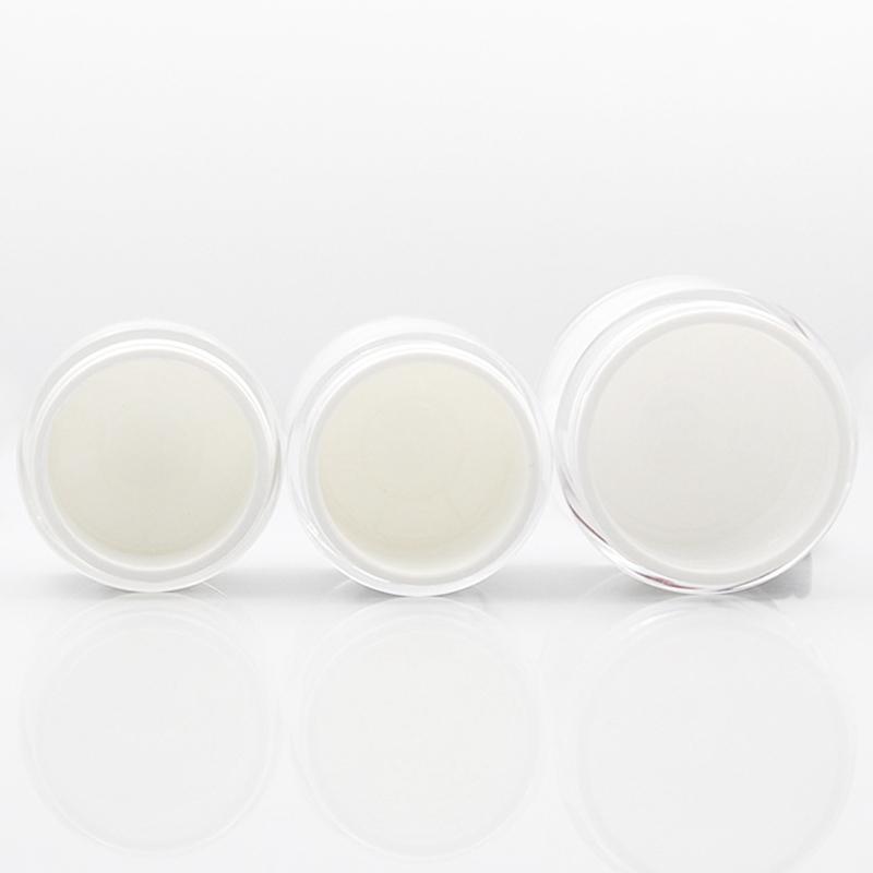 Sedorate 5 pcs/Lot As Airless Cream Pump Jars 15G 30G 50G Plastic Refillable Bottle Round Jars For Serum Eyecream JXW009-1