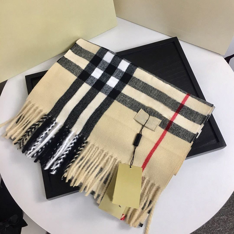 Designers Brand Cashmere High-end soft thick scarf Classic plaid printed men's and women's scarves Size 180x35cm Top Quality Fashion
