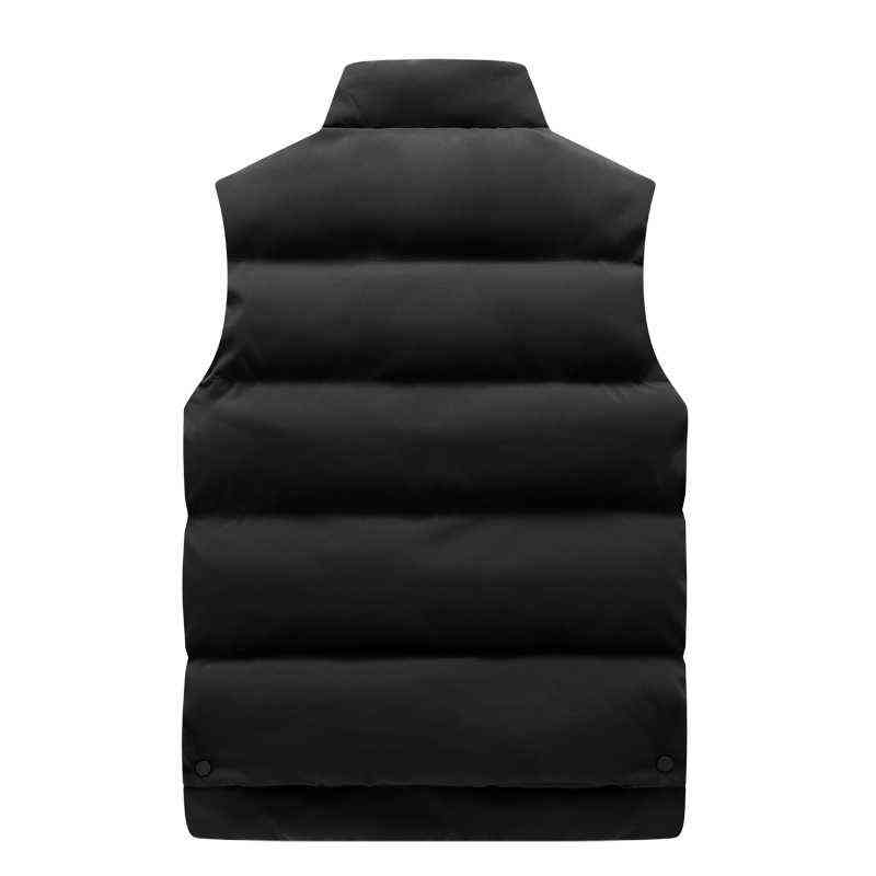 High Quality Autumn and Winter Men's Vest Jacket Sleeveless Jacket Warm Large Size M-8XL Windproof Warm Vest Couple Men Chaleco 211105