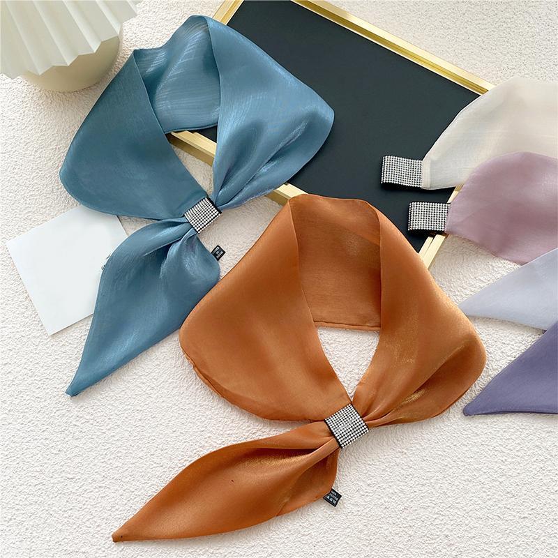 Scarves Professional Decorative Neckerchief Women's Spring And Summer Artificial Silk Cross Small Hair Band Scarf Sunscreen, Blue;gray
Scarves Professional Decorative Neckerchief Women's Spring And Summer Artificial Silk Cross Small Hair Band Scarf Sunscreen, Blue;gray