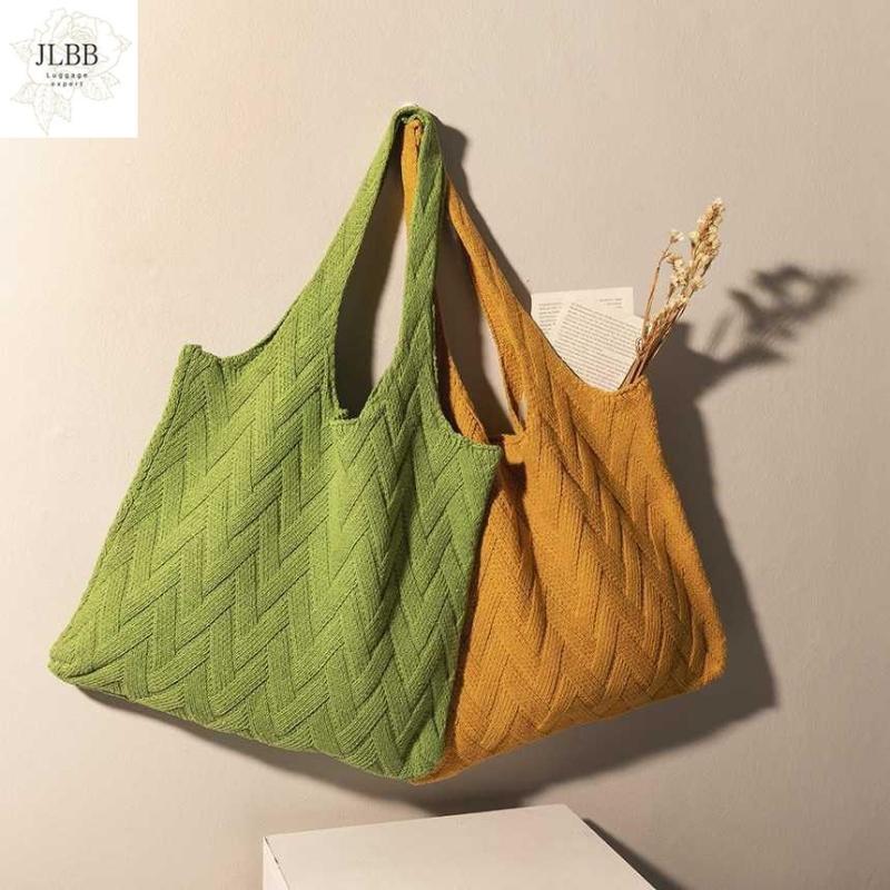 Casual Knitted Woolen Women Shoulder Bags Cotton Woven Lady Handbags Large Capacity Totes Big Shopper Bag Female Purses Winter, Green
Casual Knitted Woolen Women Shoulder Bags Cotton Woven Lady Handbags Large Capacity Totes Big Shopper Bag Female Purses Winter, Green