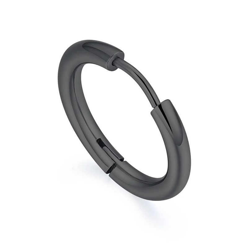 Gold Silver Black Hypoallergenic Titanium Steel Men Women Hoop Earrings Huggie Hoop Cartilage Piercing 3 Colors