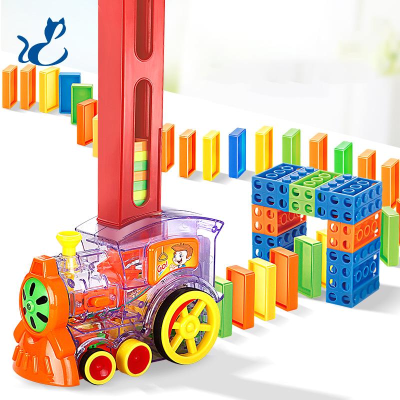 EMT Q6 Electric Train, Creative Domino Automatic Play Cards, with Lights& Sound, Science Educational Toy, Parent-child Interactive, for Chri
EMT Q6 Electric Train, Creative Domino Automatic Play Cards, with Lights& Sound, Science Educational Toy, Parent-child Interactive, for Chri