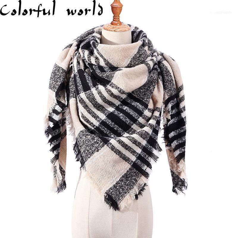 Scarves 2021 Winter Women Warm Cashmere Neck Bandana Wrap Color Plaid Scarf Triangular Ladies Shawl1
Scarves 2021 Winter Women Warm Cashmere Neck Bandana Wrap Color Plaid Scarf Triangular Ladies Shawl1