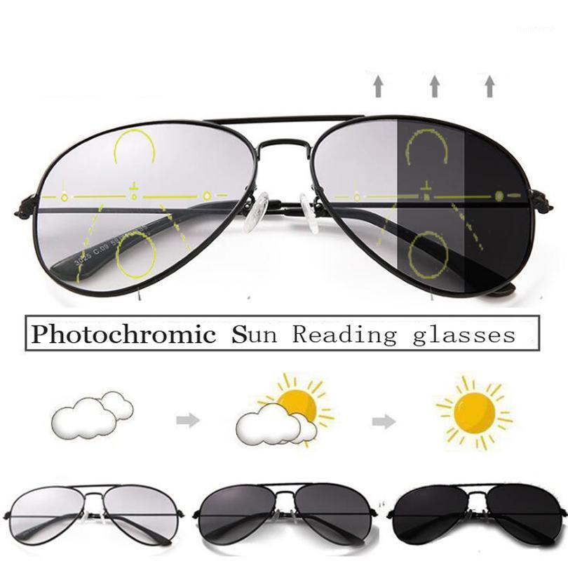 Sunglasses Transition Pochromic Sun Reading Men Women Metal Frame Outdoor Bifocal Progressive Presbyopia Glasses Diopters 1.5
Sunglasses Transition Pochromic Sun Reading Men Women Metal Frame Outdoor Bifocal Progressive Presbyopia Glasses Diopters 1.5