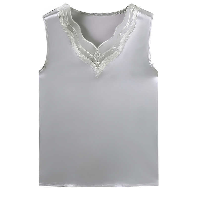 Korean Fashion Silk Tank Top Women Satin Office Lady Solid Sleeveless s Plus Size XXXL/5XL Shirt 210531