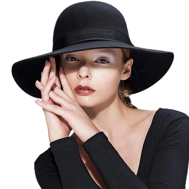 2021 New Classical 100% Wool Winter Black Fedora Bowkont Wide Brim Floppy Felt Vintage Bowler Hat Derby Church Hats 2ctt
2021 New Classical 100% Wool Winter Black Fedora Bowkont Wide Brim Floppy Felt Vintage Bowler Hat Derby Church Hats 2ctt