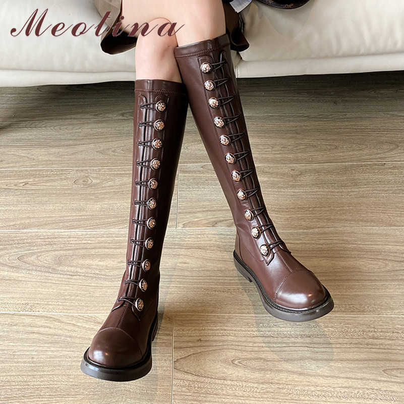 Meotina Real Leather Med Heel Knee High Boots Women Boots Block Heel Slim Stretch Shoes Zipper Female Long Boots Autumn Winter 210608, Brown velvet lining
Meotina Real Leather Med Heel Knee High Boots Women Boots Block Heel Slim Stretch Shoes Zipper Female Long Boots Autumn Winter 210608, Brown velvet lining