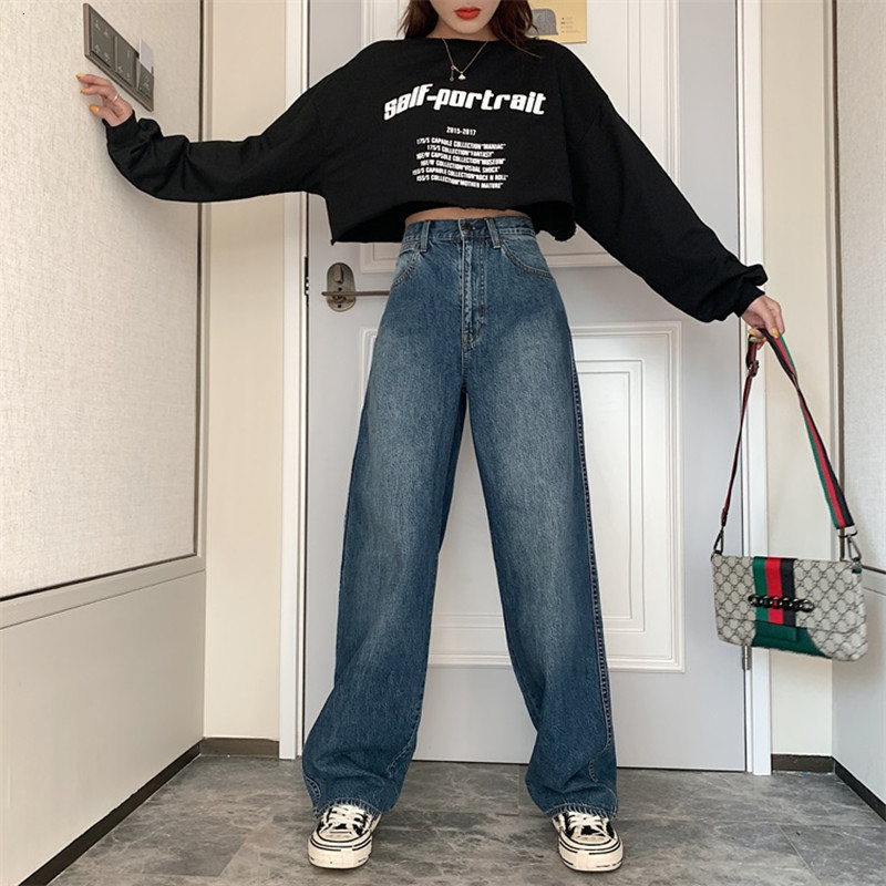 2021 New Woman Jeans High Waist Clothes Wide Leg Denim Clothing Blue Streetwear Vintage Quality Fashion Harajuku Straight Pants 061n
2021 New Woman Jeans High Waist Clothes Wide Leg Denim Clothing Blue Streetwear Vintage Quality Fashion Harajuku Straight Pants 061n