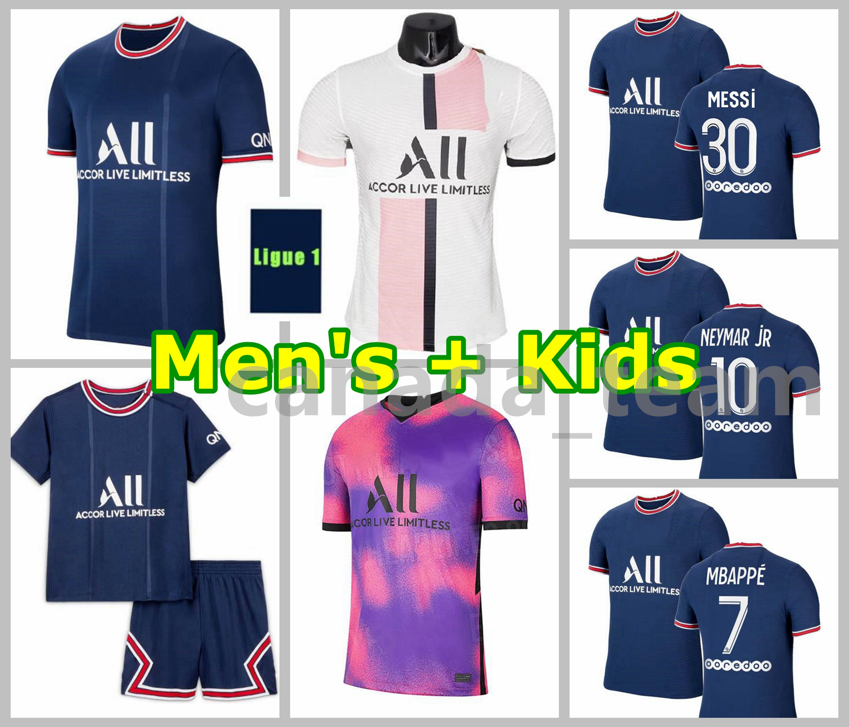 2021-22 Paris Saint-Germain Soccer Jerseys 30 Messi Jersey 7 Mbappé 10 Neymar Jr 3 Kimpembe 9 Icardi 14 Juan Bernat 21 Ander Herrera 22 Dial, Black;yellow
2021-22 Paris Saint-Germain Soccer Jerseys 30 Messi Jersey 7 Mbappé 10 Neymar Jr 3 Kimpembe 9 Icardi 14 Juan Bernat 21 Ander Herrera 22 Dial, Black;yellow