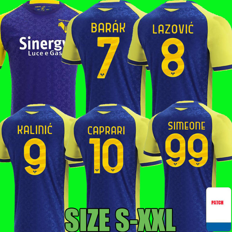 21 22 Hellas Verona soccer jerseys home 2021 2022 SIMEONE ILIC CAPRARI KALINIC LAZOVIC BARAK FARAONI football shirts top thailand quality maglie da calcio adult men's, Home+patch
21 22 Hellas Verona soccer jerseys home 2021 2022 SIMEONE ILIC CAPRARI KALINIC LAZOVIC BARAK FARAONI football shirts top thailand quality maglie da calcio adult men's, Home+patch
