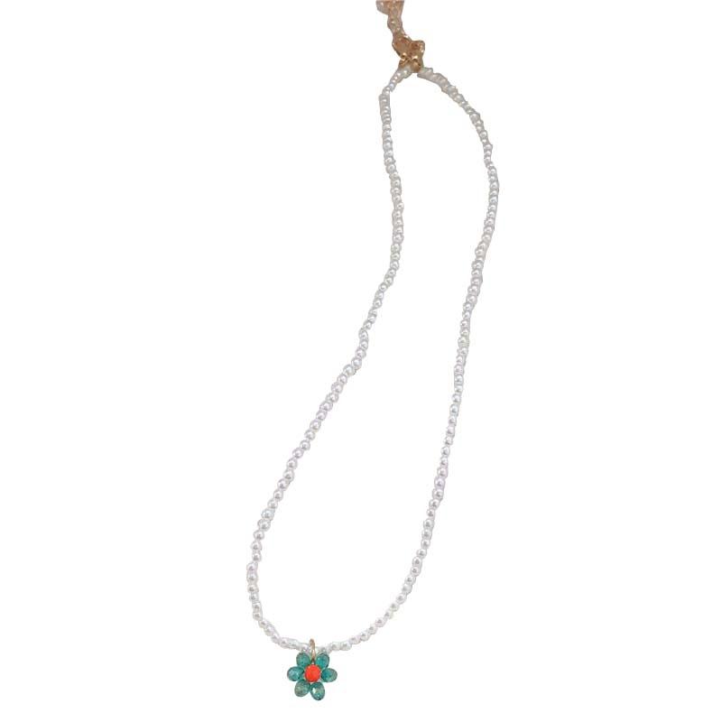Chains Necklace Korea Retro Color Beaded Girlish Rainbow Flower Pearl For Woman Vintage Kpop Gift Charms, Silver
Chains Necklace Korea Retro Color Beaded Girlish Rainbow Flower Pearl For Woman Vintage Kpop Gift Charms, Silver