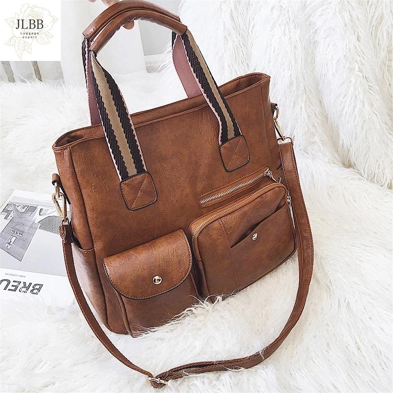 Brand Women's Bags Luxury pu leather Female Shoulder Bags High capacity Women Handbags 2021 New Vintage style Tote Bag Ladies, Black
Brand Women's Bags Luxury pu leather Female Shoulder Bags High capacity Women Handbags 2021 New Vintage style Tote Bag Ladies, Black