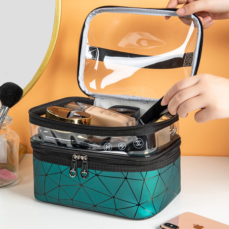 Double-layer Waterproof Bag, Upgrade, Large Capacity, Beautiful, Visual Make-up and Toiletri, Easy Storage, Green
Double-layer Waterproof Bag, Upgrade, Large Capacity, Beautiful, Visual Make-up and Toiletri, Easy Storage, Green