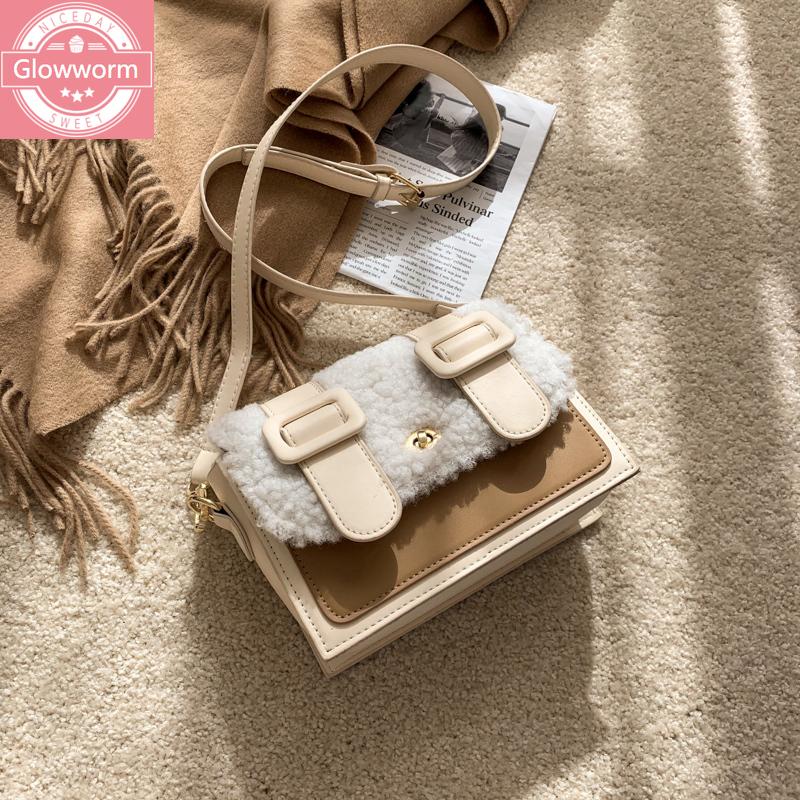 Fashion Lambswool Crossbody Bags for Women Design Soft Plush Shoulder Bag Luxury Pu Leather Messenger Bag Lady Small Flap Winter, Beige
Fashion Lambswool Crossbody Bags for Women Design Soft Plush Shoulder Bag Luxury Pu Leather Messenger Bag Lady Small Flap Winter, Beige