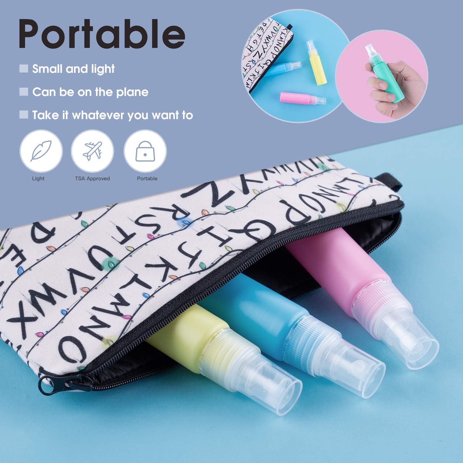 30ml 1oz Colorful PET Plastic Spray Bottles with Clear Atomizer Pump Sprayer, Fine Mist Travel Size Reusable Liquid Cosmetic RRD7324 Free shipping