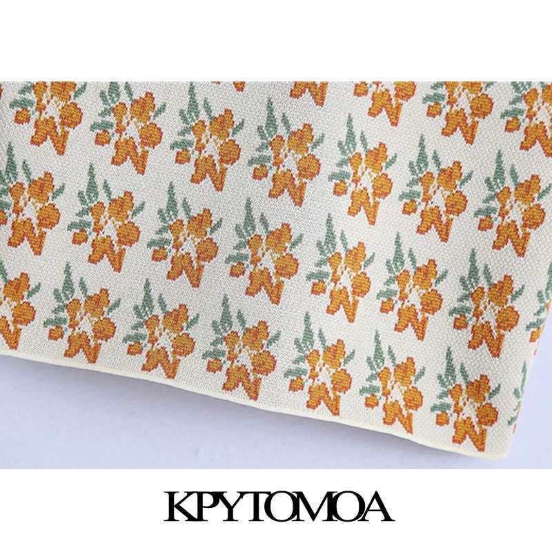 KPYTOMOA Women Sweet Fashion Jacquard Cropped Knitted Tank Top Vintage Backless Thin Straps Female Camis Chic Tops 210625