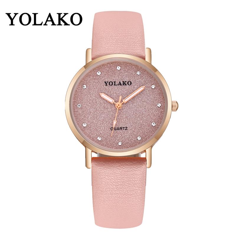 Wristwatches Luxury YOLAKO Brand Leather Quartz Women's Watch Ladies Fashion Women Clock Relogio Feminino Masculino, Blue
Wristwatches Luxury YOLAKO Brand Leather Quartz Women's Watch Ladies Fashion Women Clock Relogio Feminino Masculino, Blue