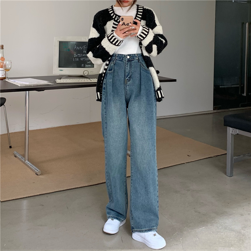 New Woman Jeans High Waist Clothes Wide Leg Denim Clothing Blue Streetwear Vintage Quality 2021 Fashion Harajuku Straight Pants Ma7c
New Woman Jeans High Waist Clothes Wide Leg Denim Clothing Blue Streetwear Vintage Quality 2021 Fashion Harajuku Straight Pants Ma7c