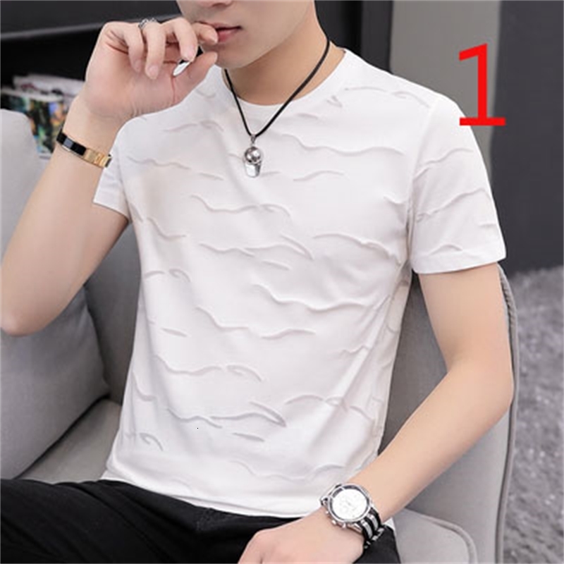 2021 Summer Men's New Trend Stripe Contrast T-shirt Personality Loose Short Sleeves 9poy
2021 Summer Men's New Trend Stripe Contrast T-shirt Personality Loose Short Sleeves 9poy
