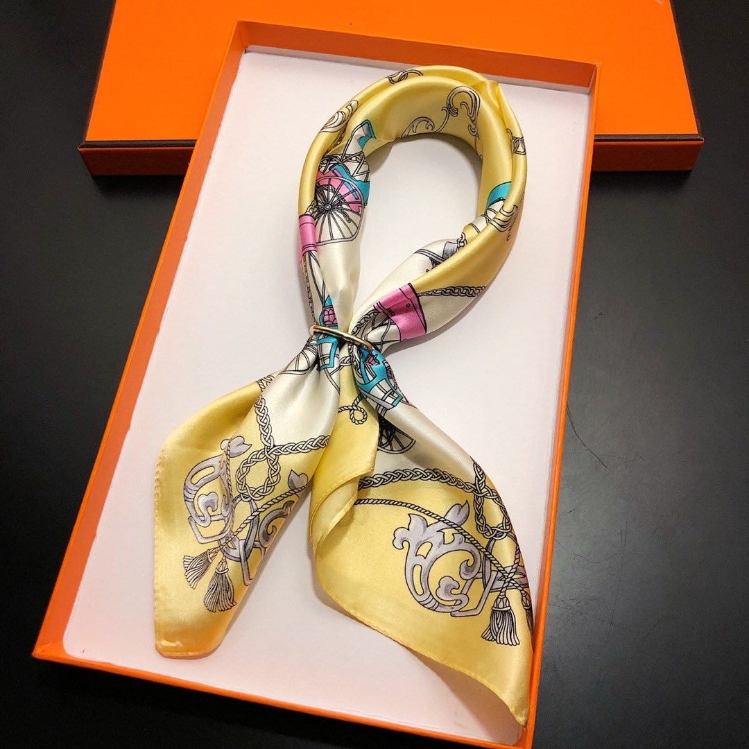 Pretty Spring women's Fashion Square Scarf Fashion Scarves bag lace high color Shawl Scarf Collar Scarf Light and breathable soft Headband