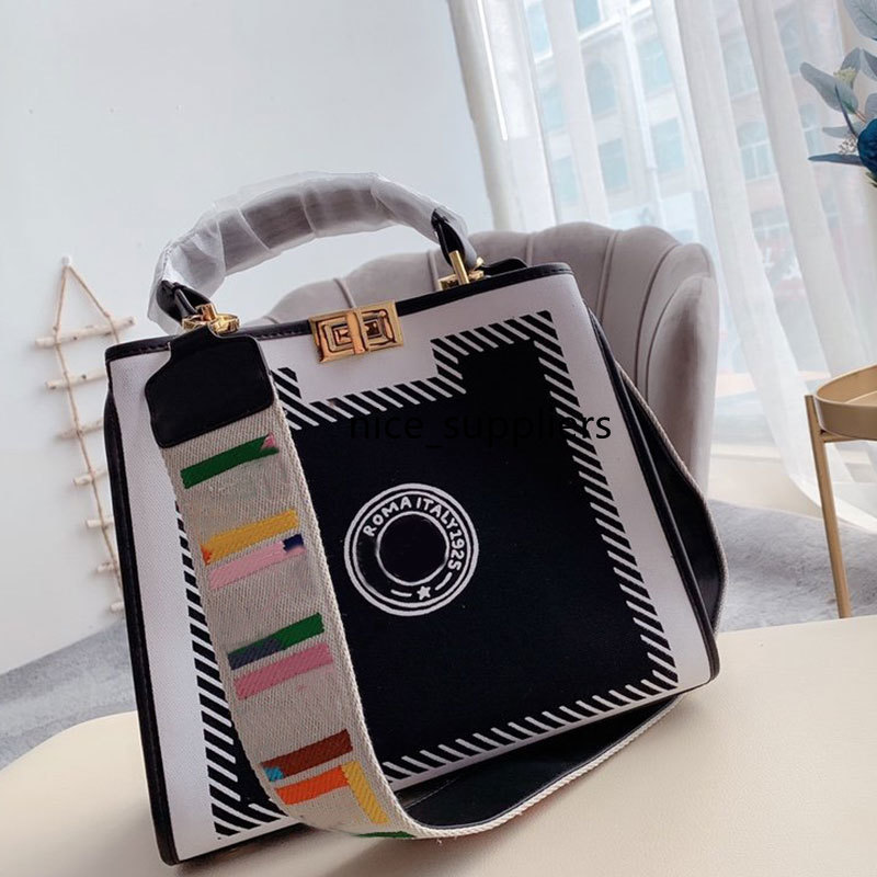 Shopping Bag Tote Large Capacity Package Handbag Purse Fashion Canvas Rainbow Shoulder Strap Removable Embroidery Letter Women Bags
Shopping Bag Tote Large Capacity Package Handbag Purse Fashion Canvas Rainbow Shoulder Strap Removable Embroidery Letter Women Bags