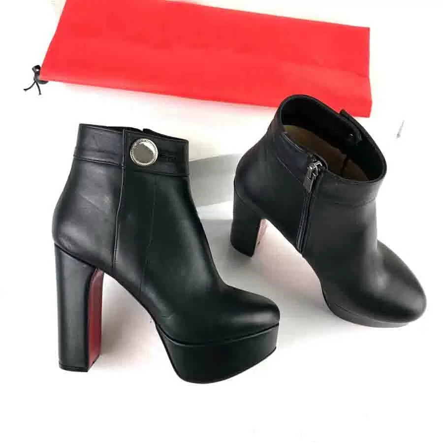 21S LADY Ankle Boot platform soles 120mm Heel Luxury Designer Shoes Red bottom high heels Janis Boots Alta black calfskin leather WOMEN Party dress pumps with box
21S LADY Ankle Boot platform soles 120mm Heel Luxury Designer Shoes Red bottom high heels Janis Boots Alta black calfskin leather WOMEN Party dress pumps with box