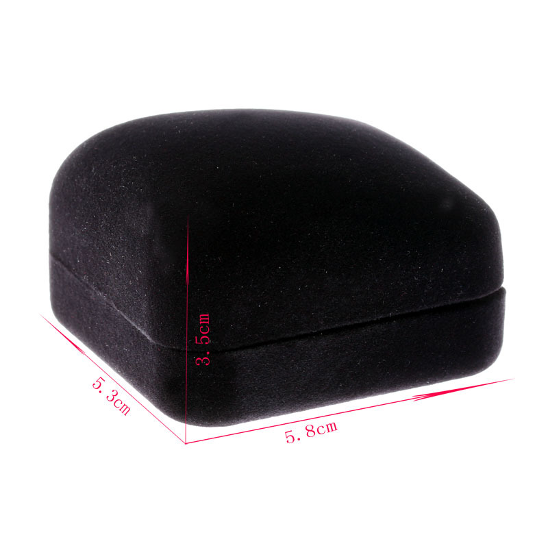 Black Velvet Package Boxes Ring Earring Gift Jewelry Displays Show Cases Fashion Weddings Party JewellryPackaging Storage Box for Earrings