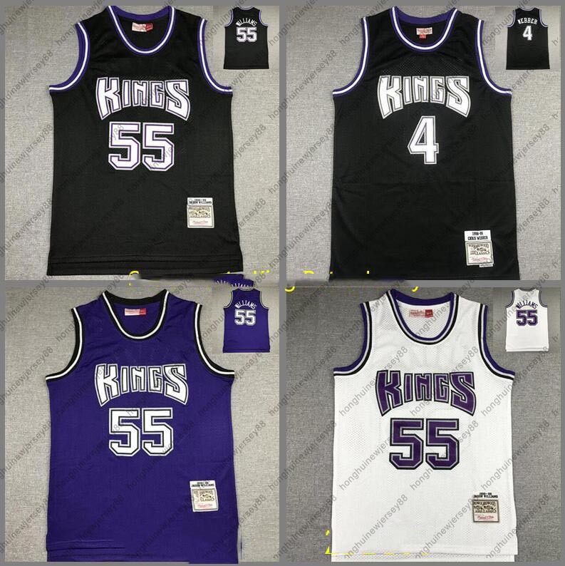 Retro Men basketball SacramentoCity Team Chris 4 Webber Jason 55 Williams Mitchell&Ness black blue 1998-99 Hardwoods Classic Jersey
Retro Men basketball SacramentoCity Team Chris 4 Webber Jason 55 Williams Mitchell&Ness black blue 1998-99 Hardwoods Classic Jersey