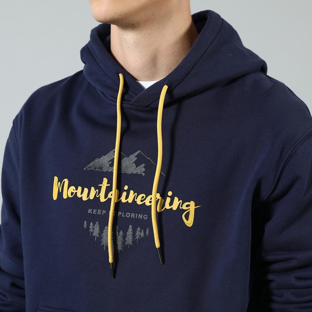 Autumn winter hooded hoodies 100 cotton letter Mountain print contrast color sweatshirts plus size SI980565 201020