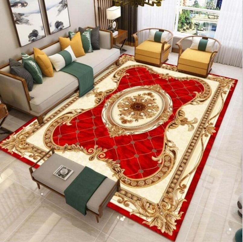 Carpets European Style Persian Art Area Rug For Living Room Non-slip Kitchen Carpet Bedroom Floor Mat Outdoor Parlor Home Decor