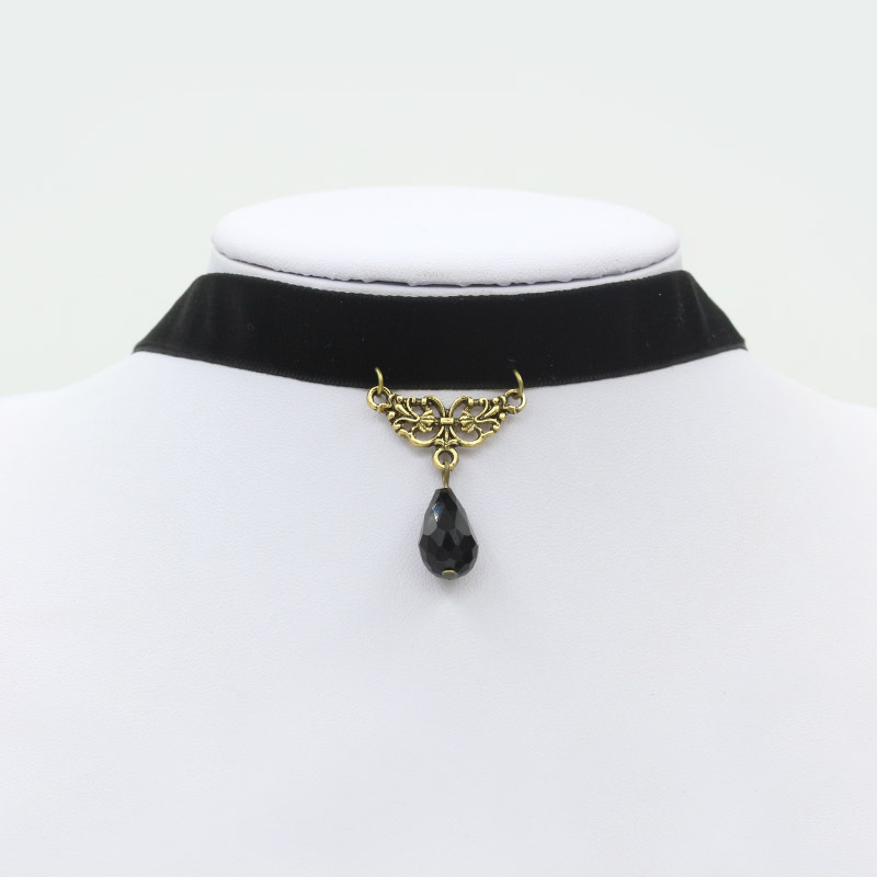 Flower Lace Choker Necklaces for Women Velvet Ribbon Collar Torques Neckband with Pearl Bell Sea star Pendants Chokers Mix Order Fashion Jewelry Whole