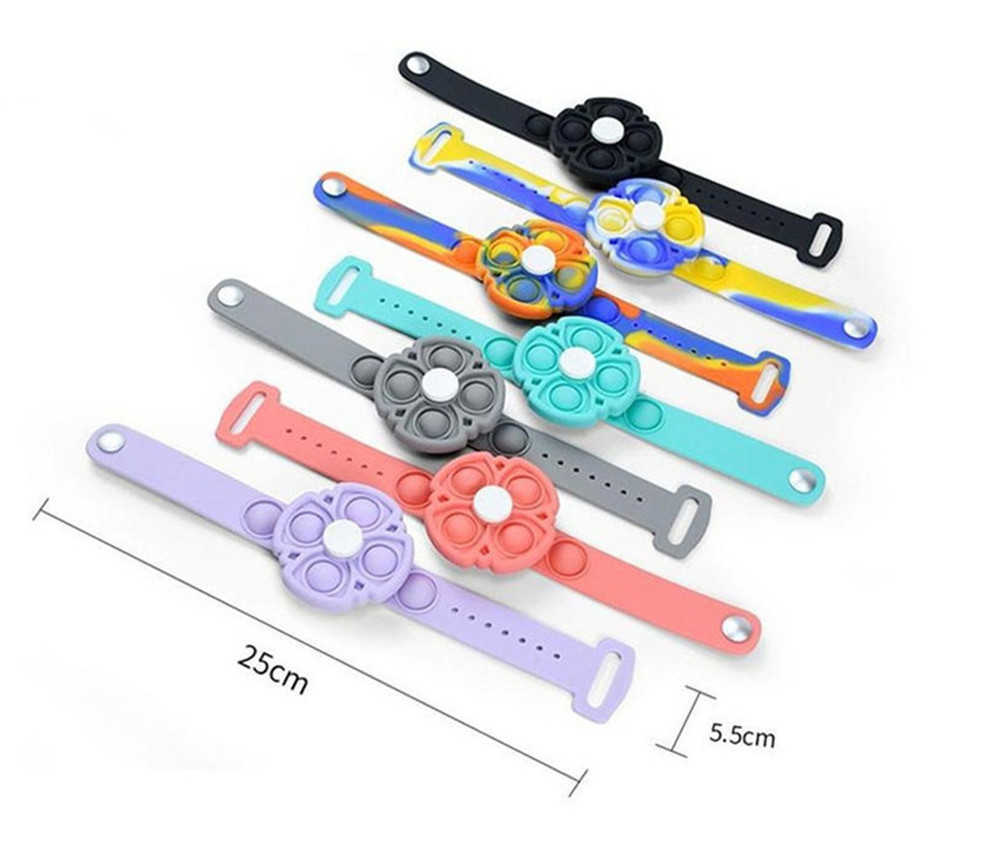 Novelty Rotary Pressure Relief Fidget Toys Silicone Bracelet Bracelet Finger Press Prank Gift Toy Wholesale
Novelty Rotary Pressure Relief Fidget Toys Silicone Bracelet Bracelet Finger Press Prank Gift Toy Wholesale