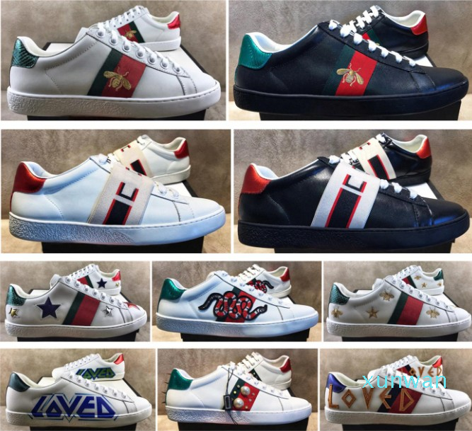 High Quality Mens Casual Shoes White Ace Green Red Stripe Italy Bee Tiger Snake Women Sneaker Trainers Chaussures Pour, Black
High Quality Mens Casual Shoes White Ace Green Red Stripe Italy Bee Tiger Snake Women Sneaker Trainers Chaussures Pour, Black