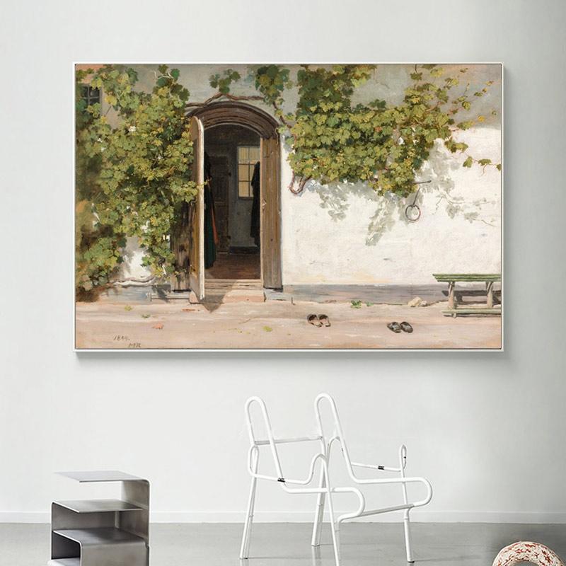 Vintage Landscape Oil Painting Masterpiece Reproduction Aesthetic Print Poster Canvas Painting Wall Art Pictures Room Home Decor
