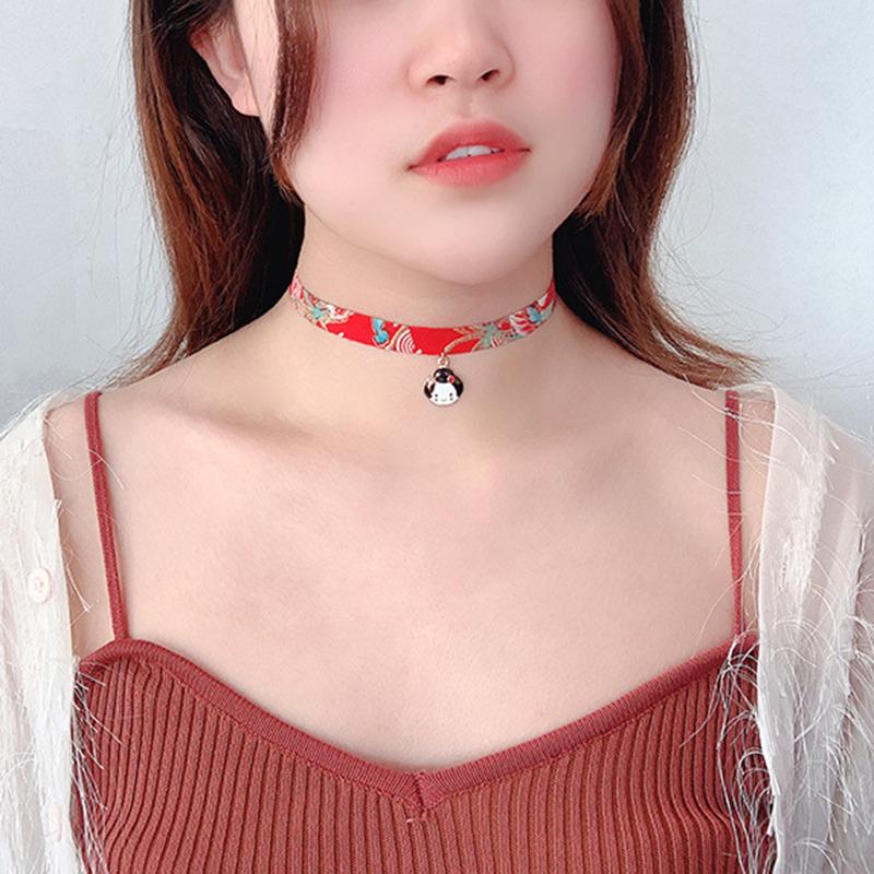Chokers 1Piece Fabric Japanese Style Choker Necklace Fan Imitation Pearl Lucky Cat Blue Carp Creative Chain For Women Girl Party Jewelry
Chokers 1Piece Fabric Japanese Style Choker Necklace Fan Imitation Pearl Lucky Cat Blue Carp Creative Chain For Women Girl Party Jewelry