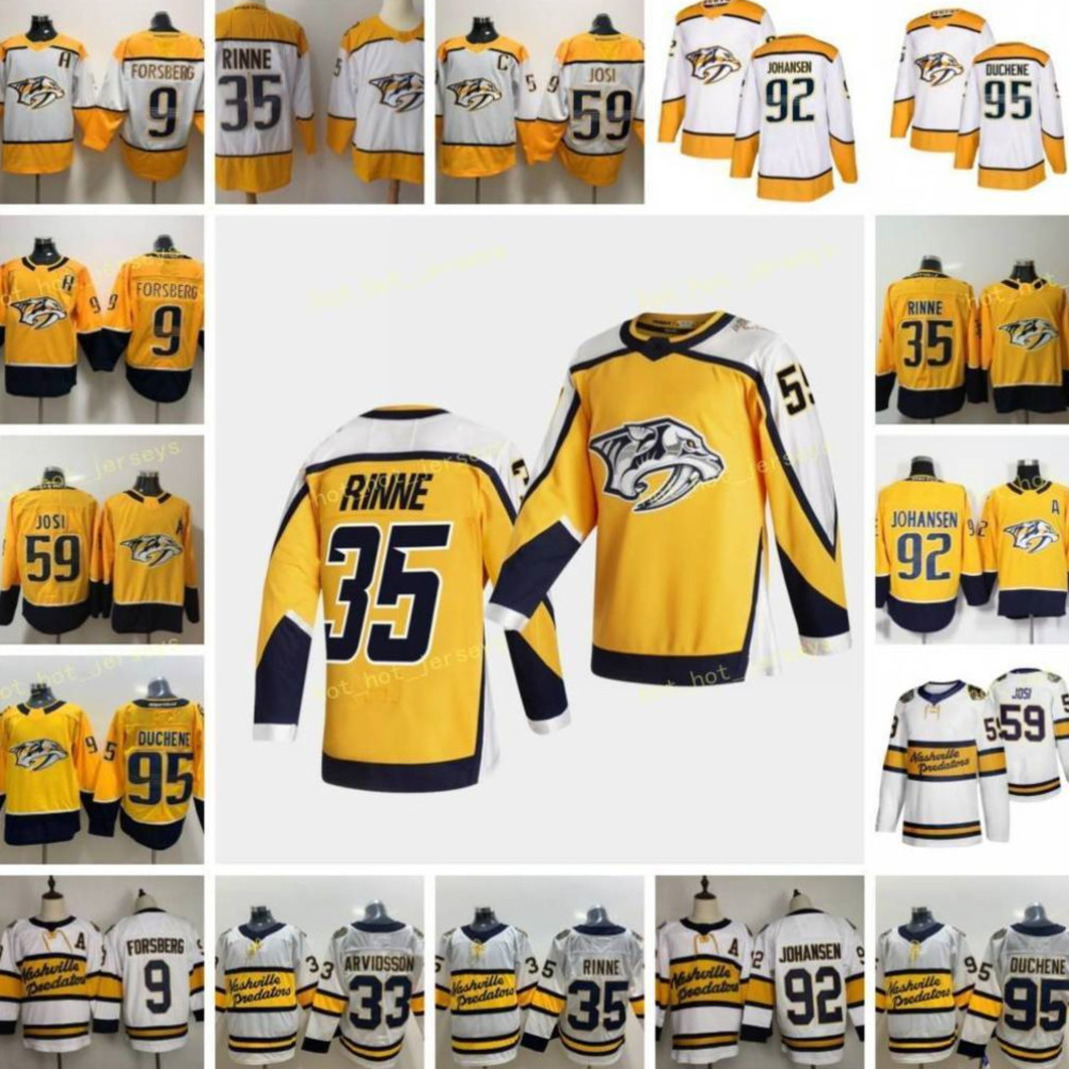 2021 Reverse Retro 35 Pekka Rinne Nashville Predators 95 Matt Duchene 59 Roman Josi 9 Filip Forsberg 92 Ryan Johansen Viktor Arvidsson, As
2021 Reverse Retro 35 Pekka Rinne Nashville Predators 95 Matt Duchene 59 Roman Josi 9 Filip Forsberg 92 Ryan Johansen Viktor Arvidsson, As