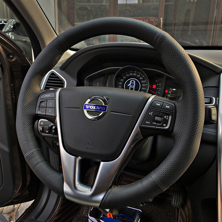 For Volvo XC60/S40/S80L/XC90/V60/S60L/V40 DIY custom leather hand-sewn car steering wheel cover
For Volvo XC60/S40/S80L/XC90/V60/S60L/V40 DIY custom leather hand-sewn car steering wheel cover